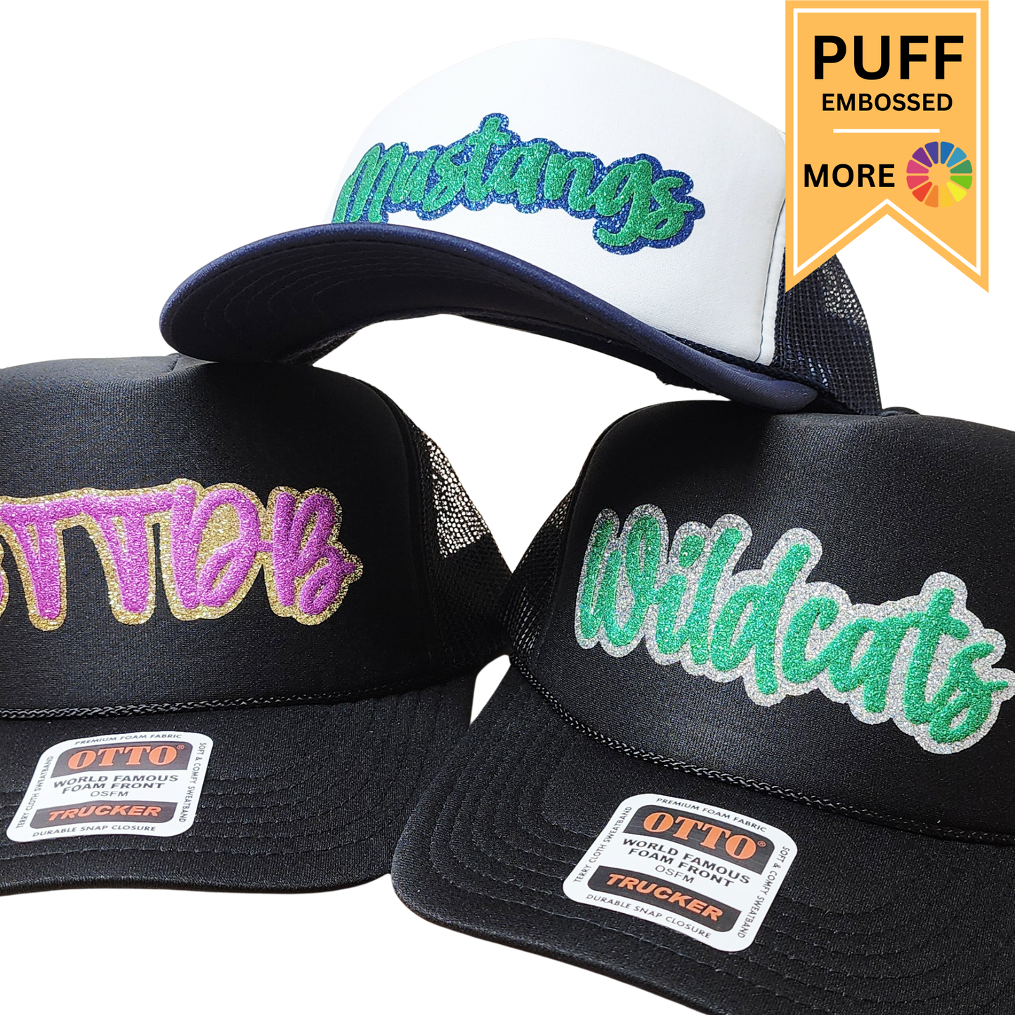 Custom School / Team Trucker Hat (Font 6)