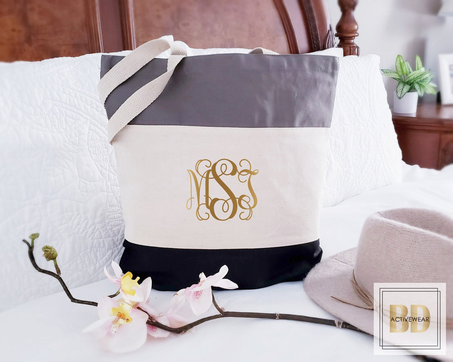 Bridesmaid Tote Bags, Set of 5, 6, 7, 8, 9, Personalized Womens Monogram Tote Bag, Bridesmaid Gift, Fun Bridal Party Gift, Proposal Gift