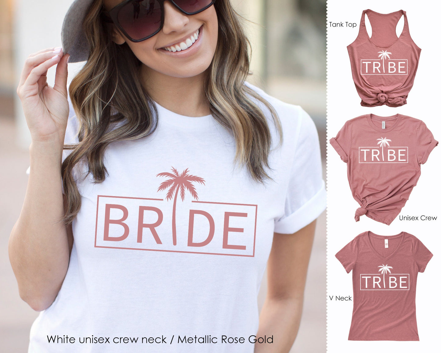 Bride Tribe Shirt, Bride Tribe Tshirt, Bachelorette Party Shirts, Bridesmaid Gift, Proposal Gift, Bride Tee, Beach, Palm Tree, Squad 7-21