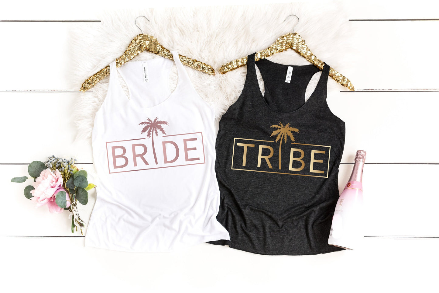 Bachelorette Tanks, Bachelorette Party Shirts Tank Tops, Palm Tree, Bride Tribe party shirts, Beach Tank Tops