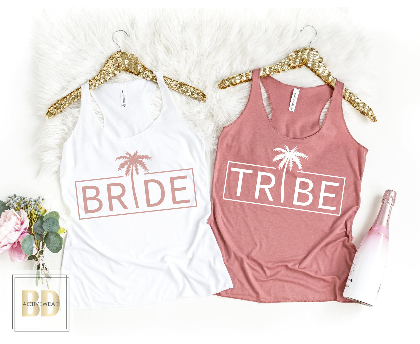 Bachelorette Tanks, Bachelorette Party Shirts Tank Tops, Palm Tree, Bride Tribe party shirts, Beach Tank Tops