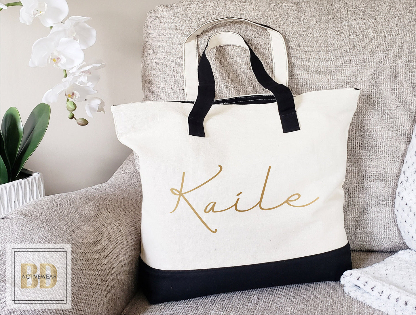 Zipper Tote Bag, Library tote bag, Book tote bag, Book tote, Personalized book tote, Custom library bag, Gifts for book lovers, Custom Tote
