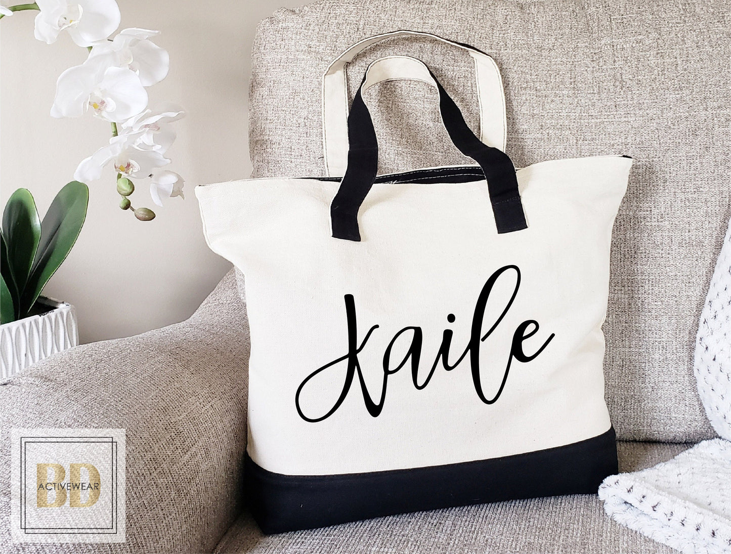 Zipper Tote Bag, lpn tote bag, rn tote bag, tote bag for nurses, nurse tote bag, canvas tote bag, personalized tote, personalized bag