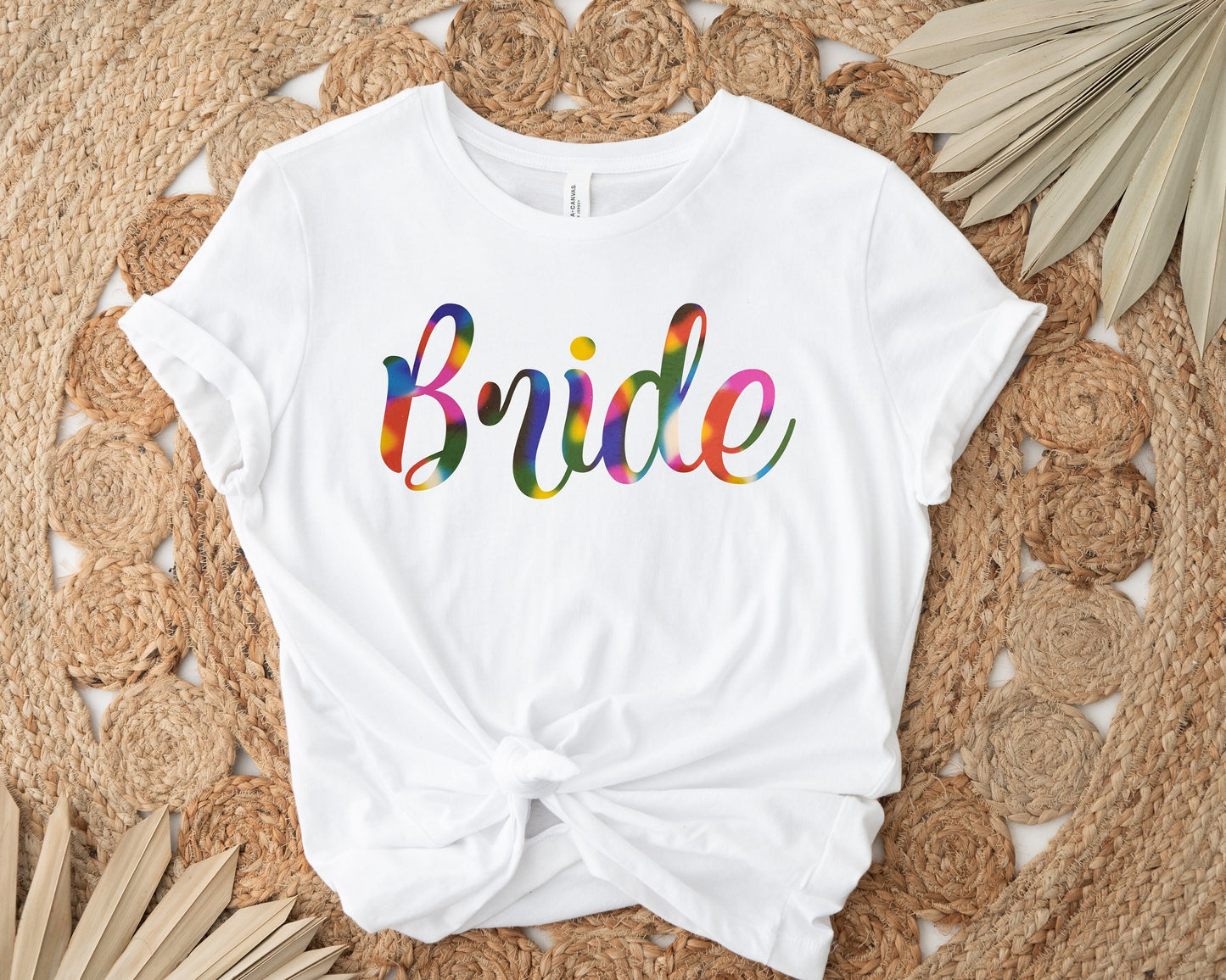 Rainbow Bride Shirt, Bridesmaid Shirts, Bridesmaid Proposal, Bridesmaid Gift, Maid of Honor Shirt, Bridal Party Shirt, Bachelorette Party