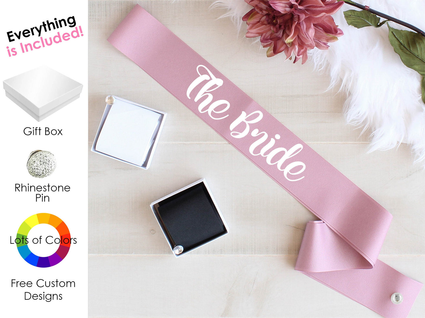 Bride Sash, Bride to Be Sash, Wedding Sash, Bachelorette Party Sash, Wedding Party Sash, Bridal Shower Sash, Bach Sash