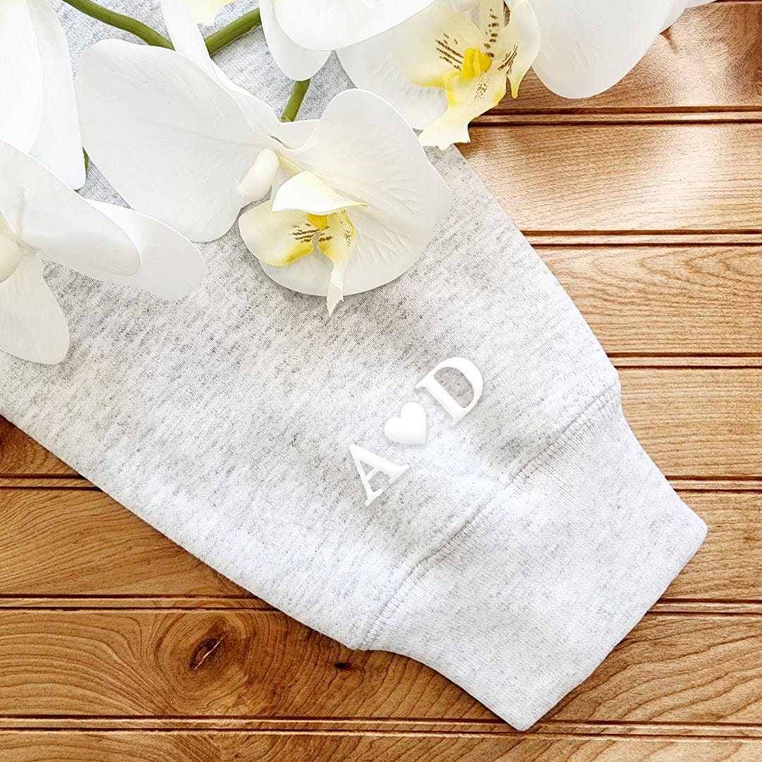 Custom Bride Sweatshirt with Initials, Crewneck Sweater, Unique Bridal Shower Gift, Engagement Gift for Her, Soon to Be Mrs, Future Mrs