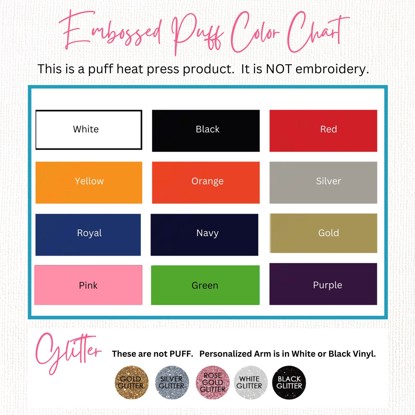 a color chart with different colors for each color