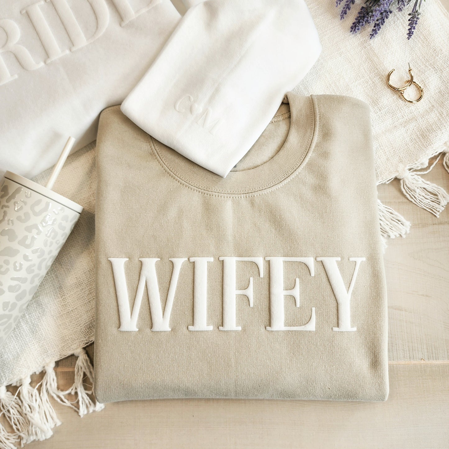 Custom Bride Sweatshirt with Initials, Crewneck Sweater, Unique Bridal Shower Gift, Engagement Gift for Her, Soon to Be Mrs, Future Mrs