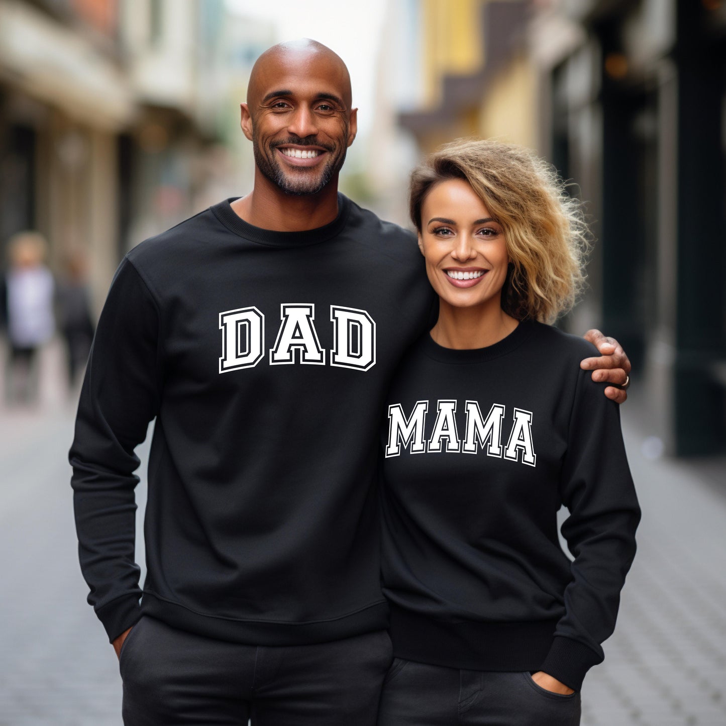 Custom Dad Sweatshirt with Puff Lettering, Personalized Kid Names on Sleeve, Grandpa Sweater, Gift For New Dad, Father's Day Gift