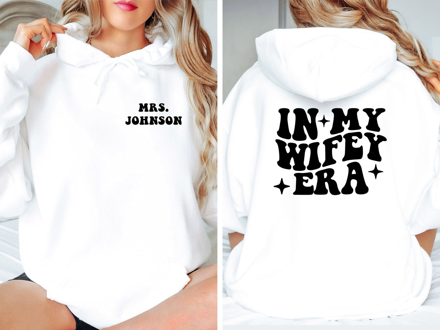 Custom Retro In My Wifey Era, Mrs Sweatshirt, Bridal Shower Gift, Bride To Be Sweater, Custom Fiancée Shirt, Wedding Gifts, Bachelorette