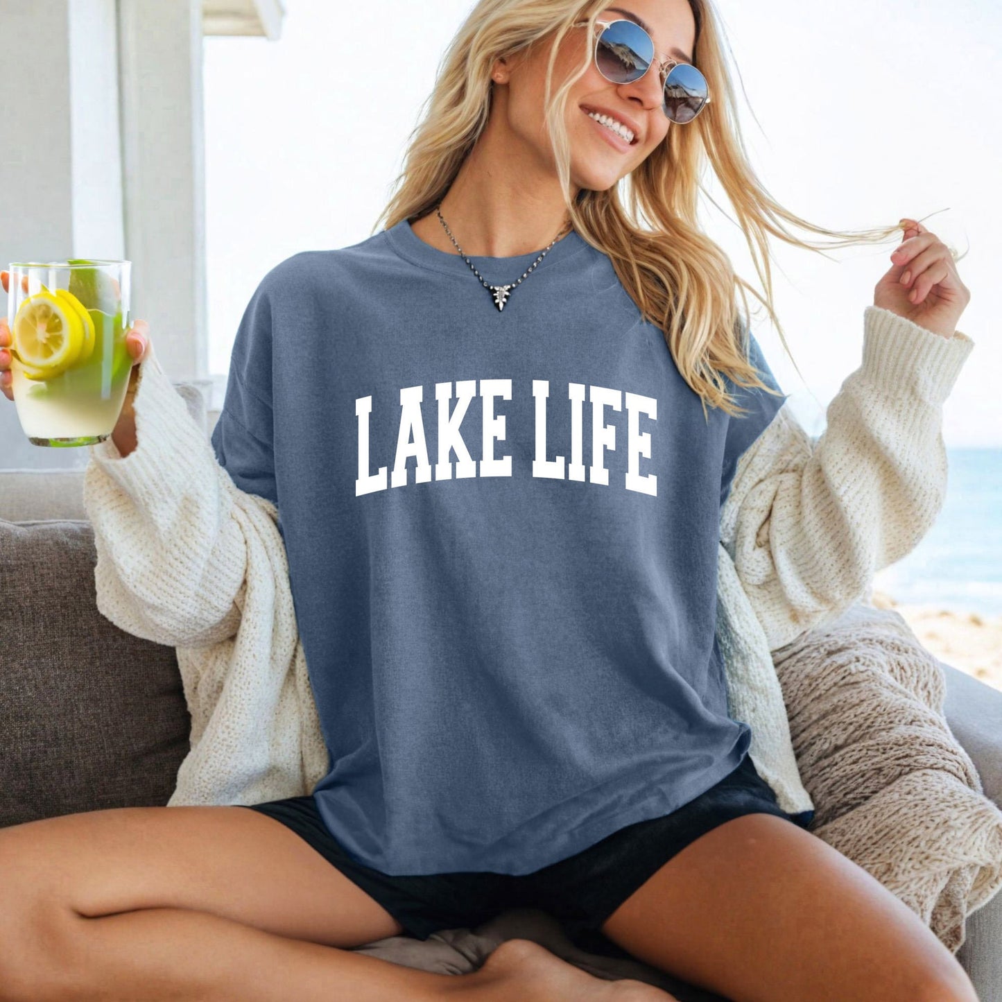 Lake Life Shirt Comfort Colors Athletic, Lake Tshirt, Boating Shirt, Gift For Adventurer, Family Travel Apparel, Camper Clothing, Lake Vibe