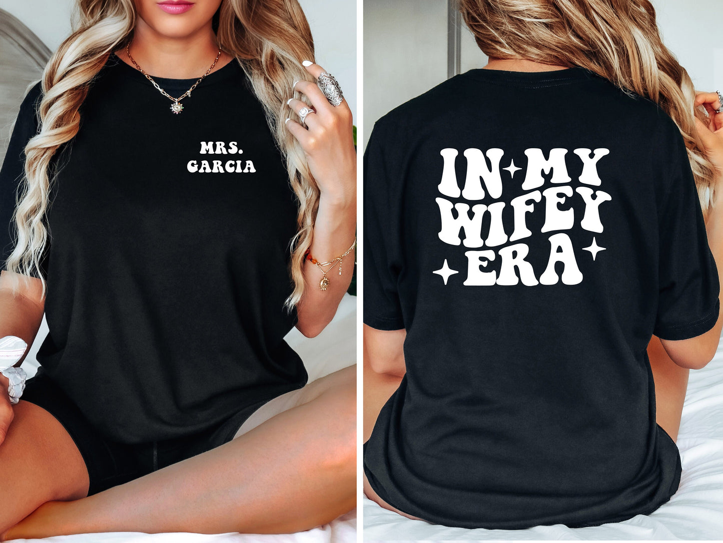 Custom Retro In My Wifey Era, Mrs Sweatshirt, Bridal Shower Gift, Bride To Be Sweater, Custom Fiancée Shirt, Wedding Gifts, Bachelorette