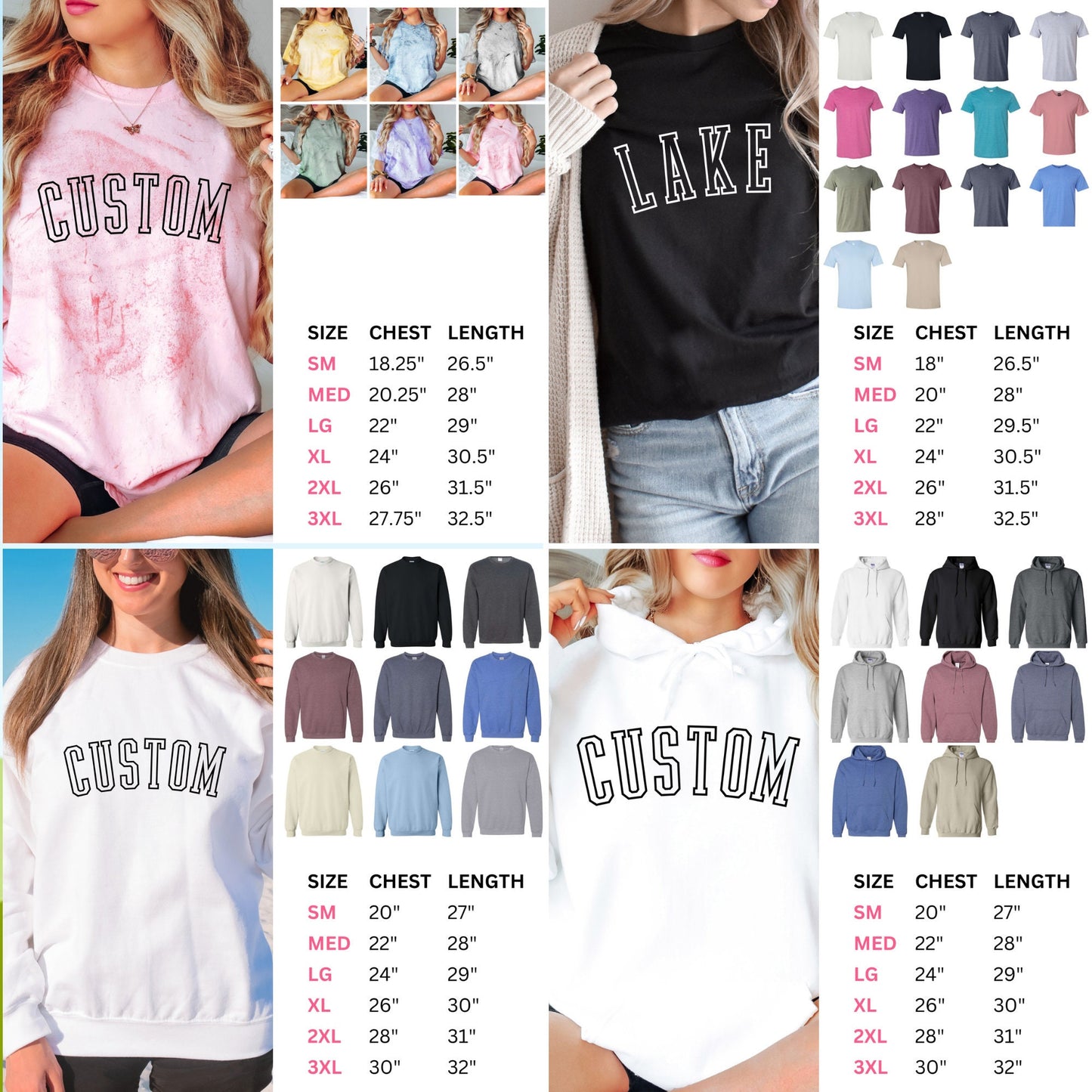 Custom Shirt, Custom Tee, Custom Sweatshirt, Custom Hoodie, Personalized Shirt, Custom Unisex, Custom Printing