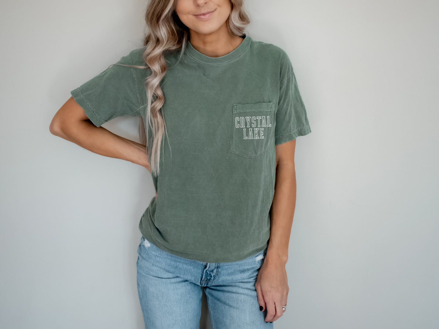 Crystal Lake Shirt, Custom Lake Vacation Shirt, Comfort Colors Pocket Tee Shirt, Family Vacation Shirt, Lake Trip Tshirt, Boatin tee