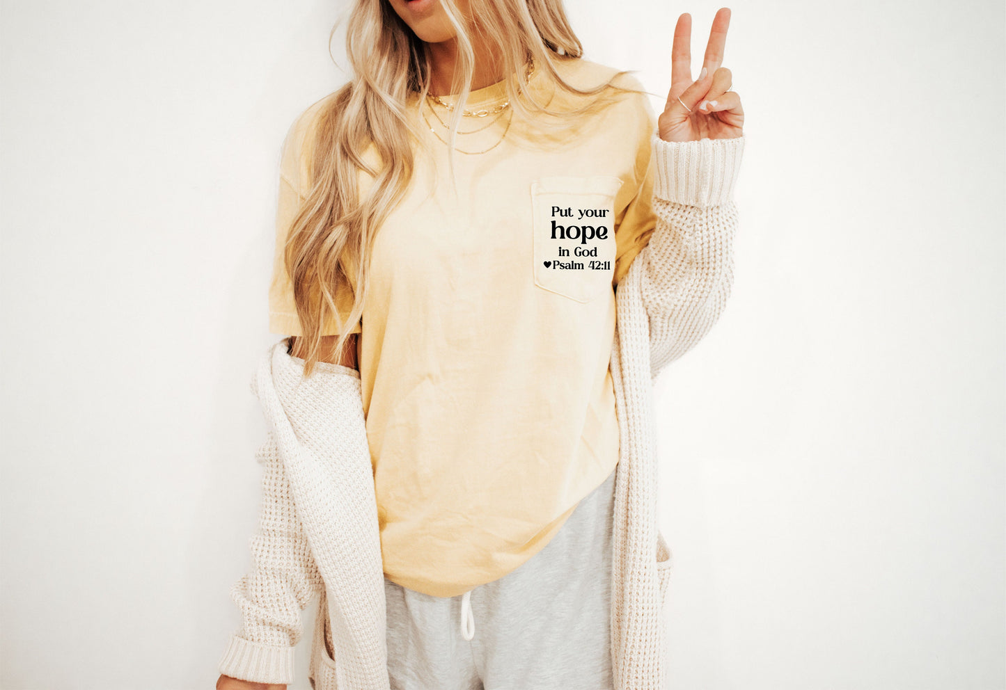 Hope Bible Verse Shirt, Bible Quote Shirt, Christian Apparel, Christian T-Shirt, Easter Shirt, Comfort Colors Pocket Tee Shirt