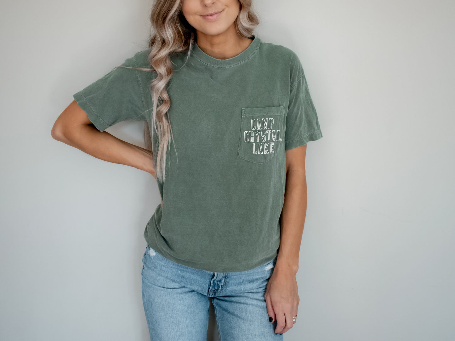 Camp Crystal Lake Shirt, Custom Lake Vacation Shirt, Comfort Colors Pocket Tee Shirt, Minimalist Lake Shirt, Lake Trip Tshirt, Boatin tee