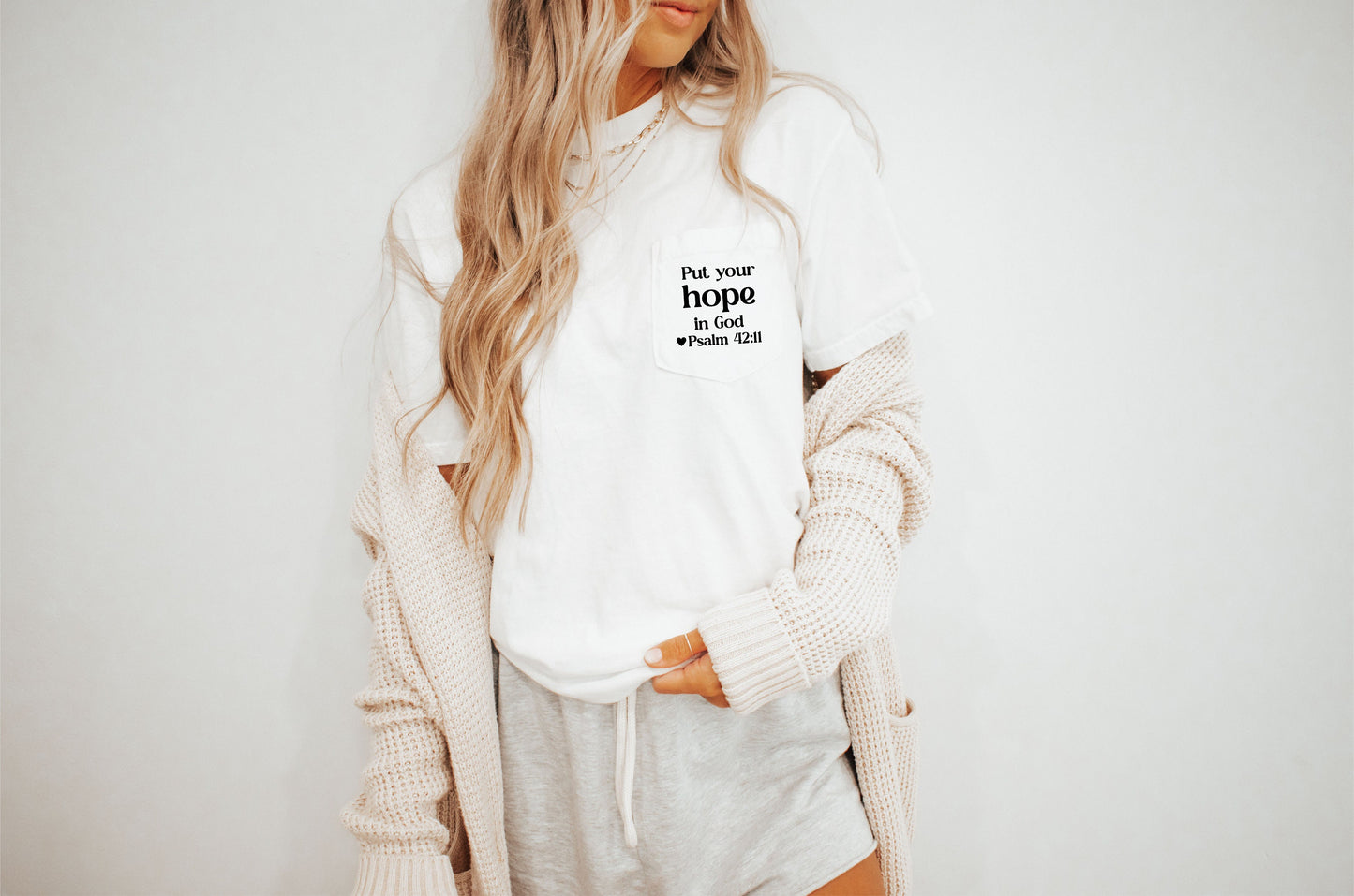 Hope Bible Verse Shirt, Bible Quote Shirt, Christian Apparel, Christian T-Shirt, Easter Shirt, Comfort Colors Pocket Tee Shirt
