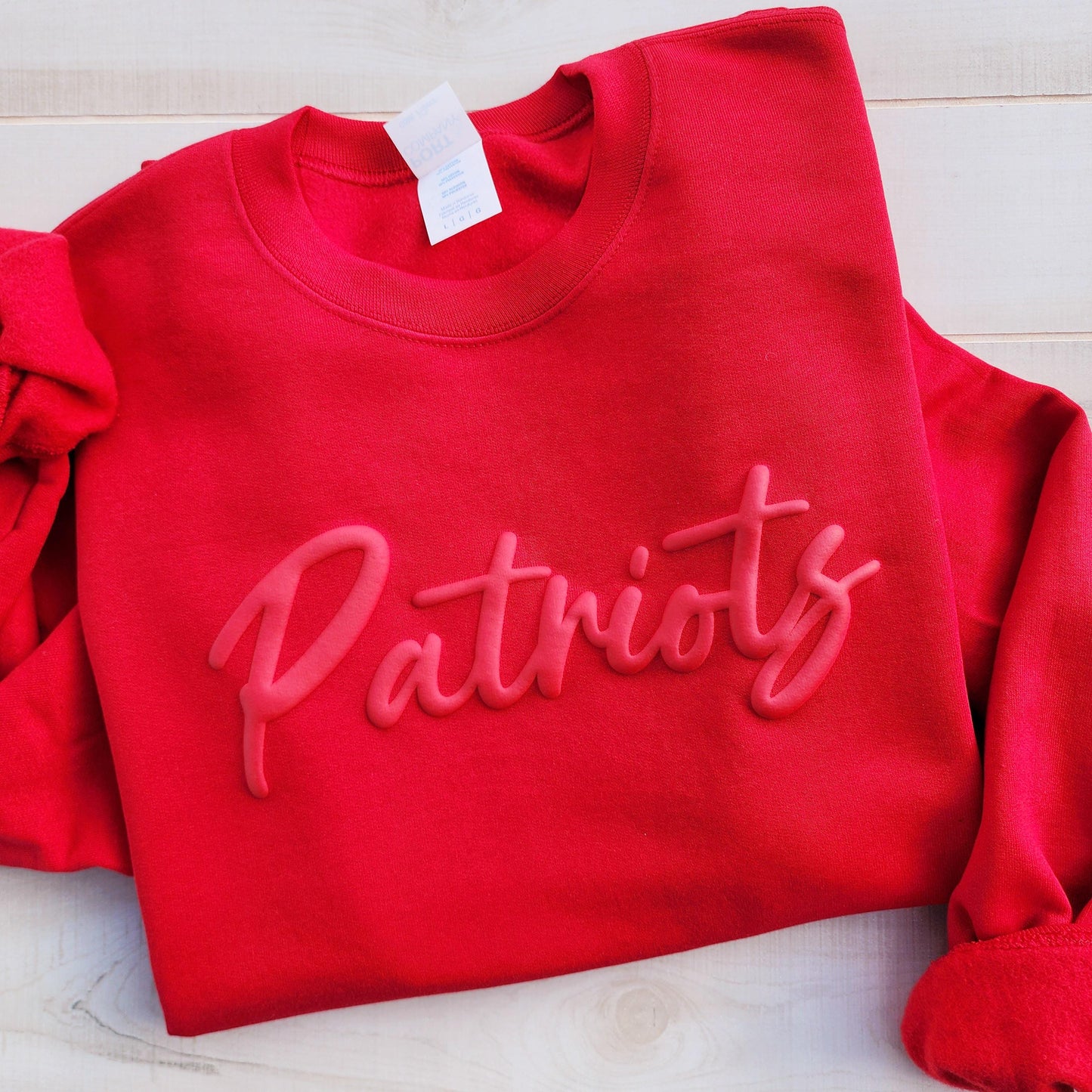 Personalized School Mascot Sweater, Embossed Mascot, Custom Puff Print Team Name Sweatshirt, School Spirit Wear, Football, Hockey, Cheer