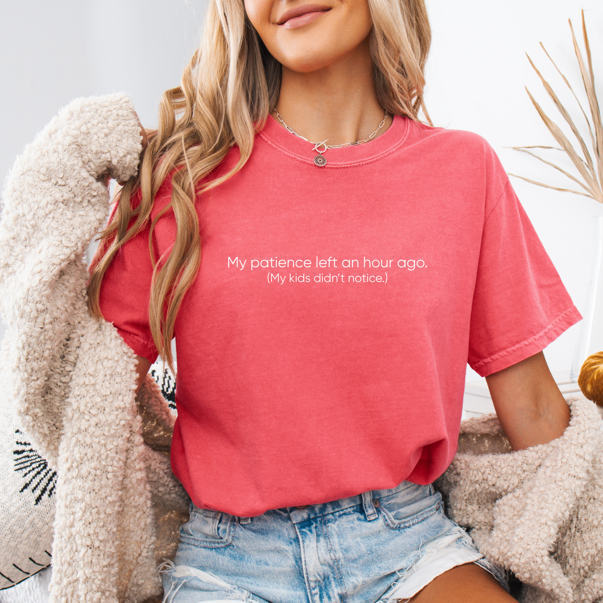My Patience Left an Hour Ago Comfort Colors Shirt