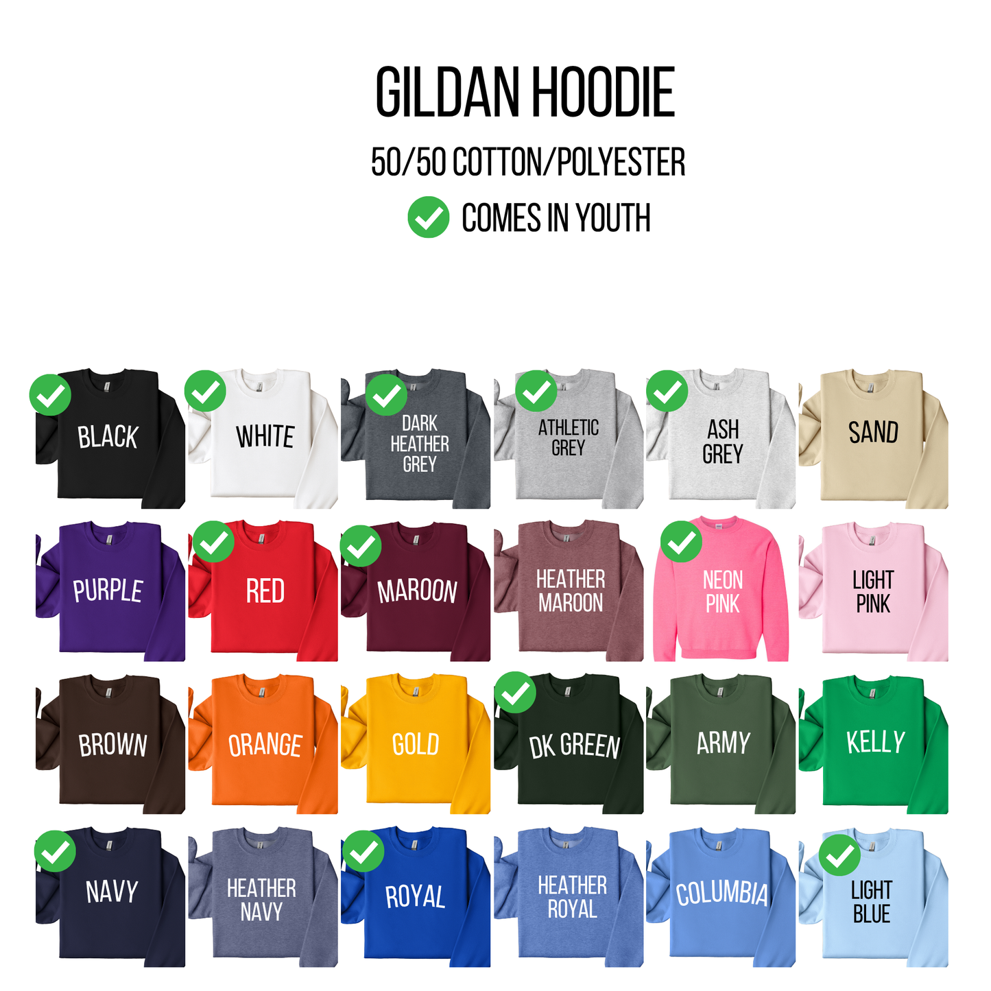 Custom School / Team Sweatshirt (Font 24)