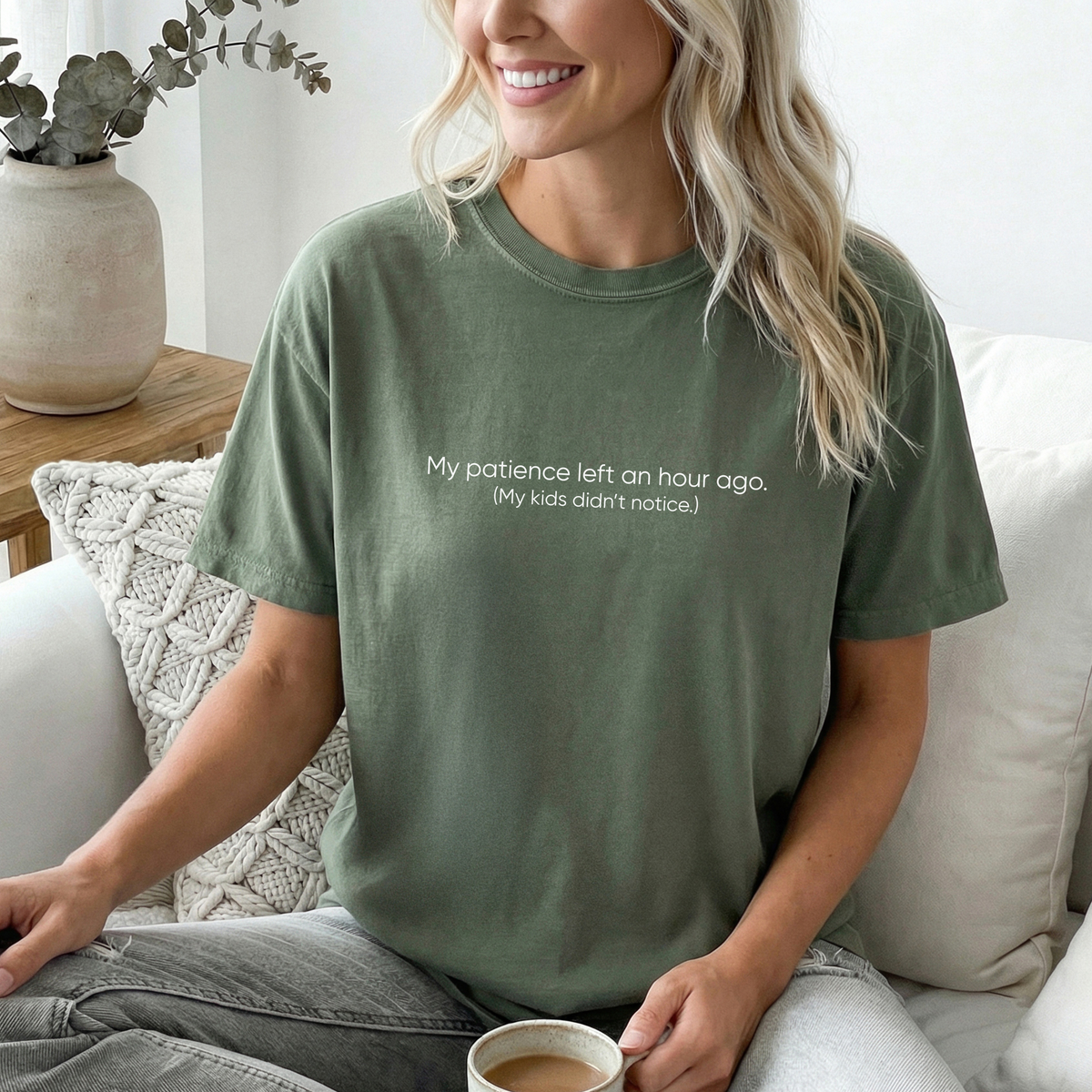 My Patience Left an Hour Ago Comfort Colors Shirt