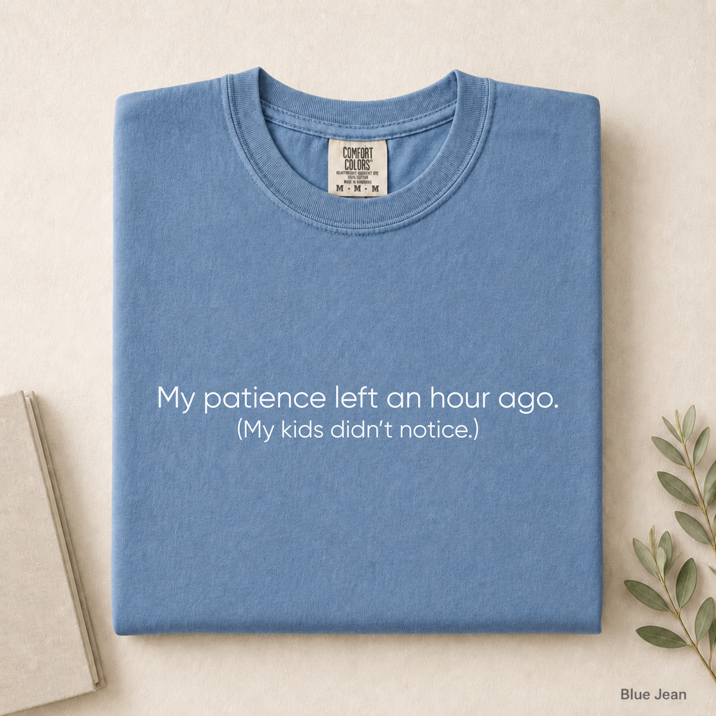 My Patience Left an Hour Ago Comfort Colors Shirt