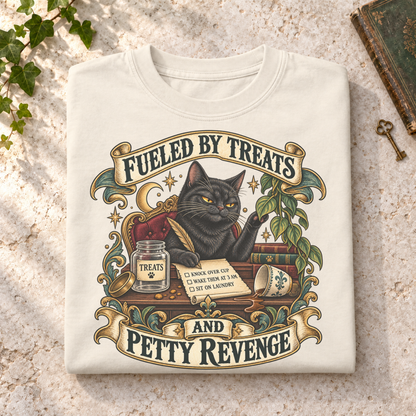 Fueled by Treats and Petty Revenge Shirt