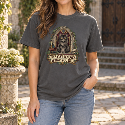 The Cat Knows What You Did Shirt