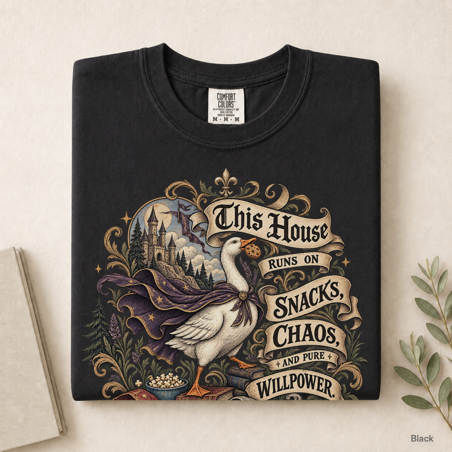 This House Runs on Snacks Chaos and Pure Willpower Shirt