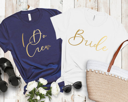Bachelorette Party Shirts, bridesmaid shirts, I do crew shirts, wedding party tshirts, bride squad shirts, bride, tribe shirts 7-28