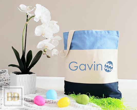 Personalized Easter bag, Easter bag for kids, Easter gifts, Easter egg hunt bag, Personalized Tote Bag