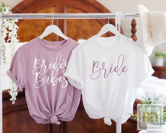 Bridal Party Shirt, Brides Babes Shirt, Bridesmaid Shirt, Bachelorette Party Shirt, Babe of Honor Shirt, Bridesmaid Gift, Proposal Box 6-21
