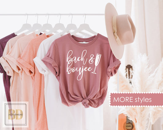 Bach and Boujee Shirt, Bride and Boujee shirt, Bridesmaid Shirts, Brides Babes, Bridesmaid Proposal, Funny Bachelorette Bridesmaid Gift 6-21