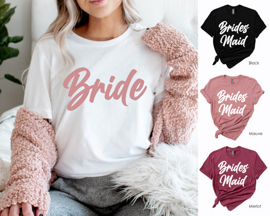 Bridal Party Crewneck, Bridesmaid Shirts, Bride Shirt, Bachelorette Party Shirts, Bridesmaid Gift, Proposal Gift, Bride Tee 7-21