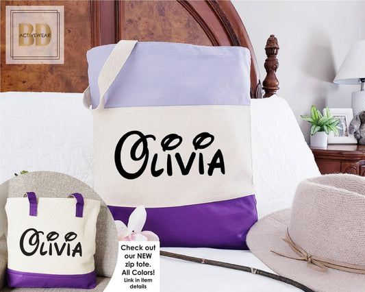 Custom Tote Bag Canvas - Tote Bag Personalized Tote Bag Women - Bridesmaid Tote Bag Gift - Personalized Tote Bag, Cotton Canvas Tote