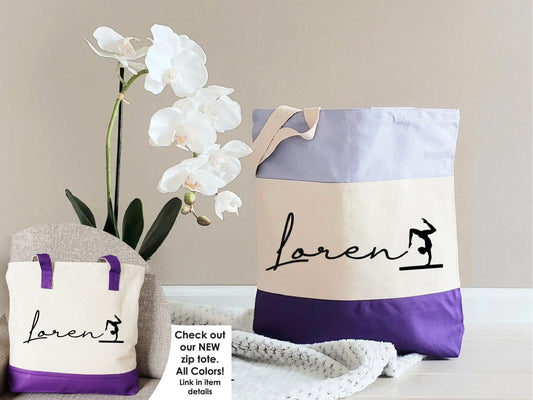 Gymnastics tote bag, Gymnastics gifts, Gymnastics bag, Gymnastics bag personalized, Gymnastics bag for girls, Personalized Tote Bag