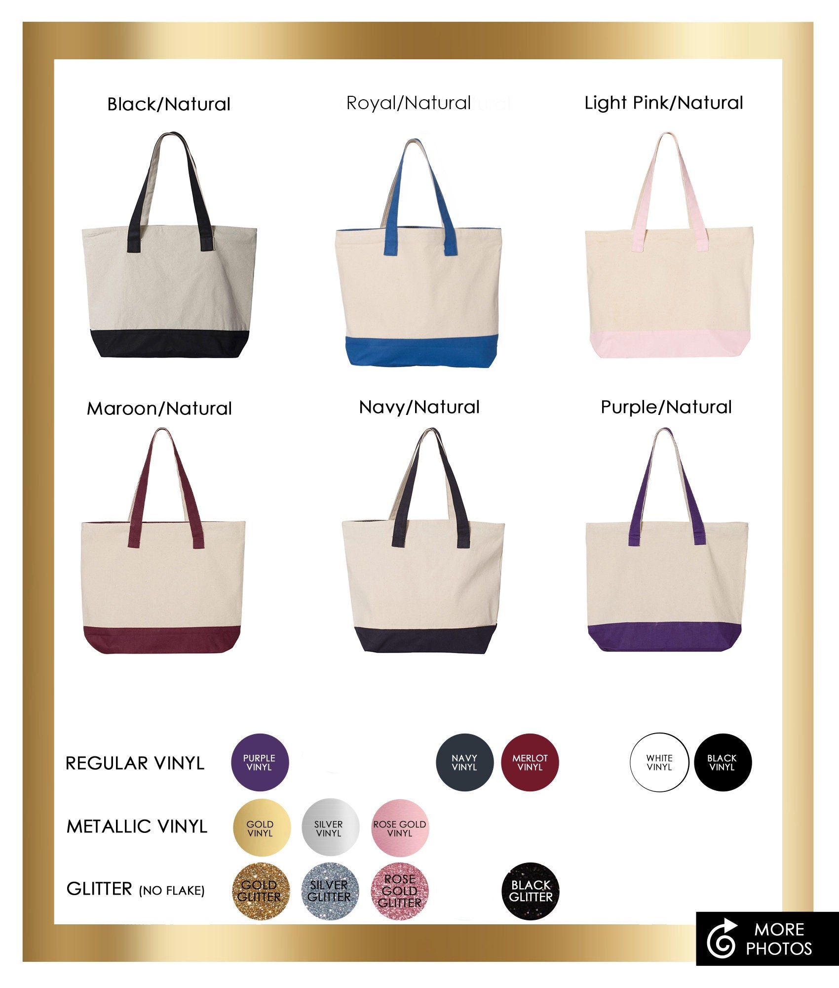 Zipper Tote Bag, Initial Tote Bag, Monogram Tote Bag, Gift For Her, Custom Tote Bag, Bridesmaid Gift, Bridesmaid Bag, Personalized Tote Bag