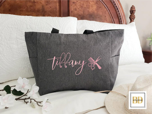 Personalized hairdresser gift, Hairdresser tote bag, Hairdresser gift, Hairstylist gift, Custom hairstylist tote, Cosmotologist gift