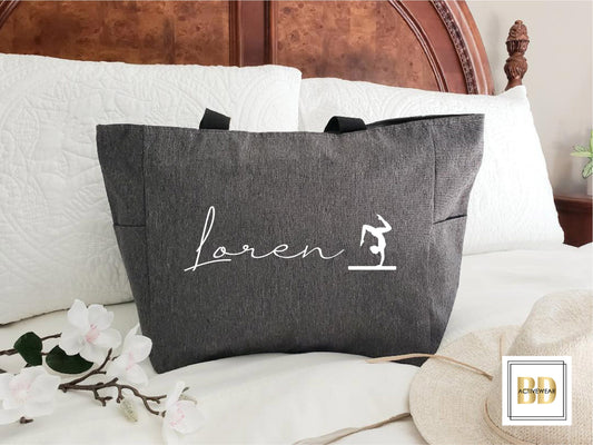 Gymnastics tote bag, Gymnastics gifts, Gymnastics bag, Gymnastics bag personalized, Gymnastics bag for girls, Personalized Tote Bag