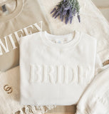 Custom Bride Sweatshirt with Initials, Crewneck Sweater, Unique Bridal Shower Gift, Engagement Gift for Her, Soon to Be Mrs, Future Mrs