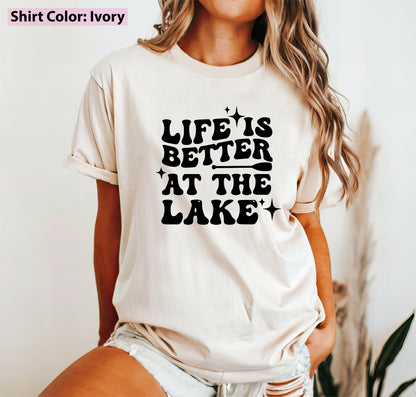 Life is Better at the Lake, Boating Shirt, Lake Vacation Tshirt, Boatin tee, Lake Life, Retro Summer Shirt, Family Vacation shirt