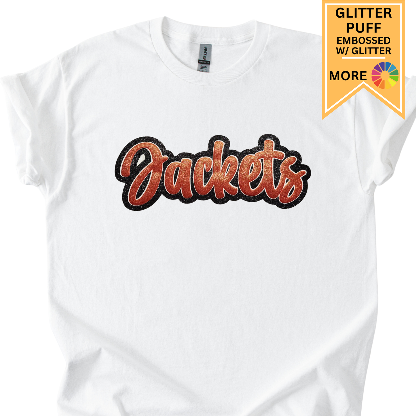 Custom School / Team Gildan Tee Shirt (Font 23)
